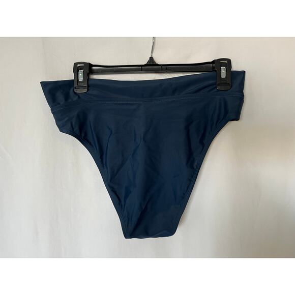 Cupshe Women's High Waist Bikini Bottoms Blue Size M New with tags swim - Picture 2 of 6